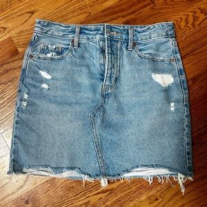 Old Navy Distressed Denim Skirt